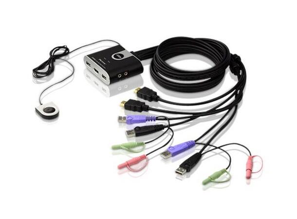 Aten KVM  2-PC 1-User CS692 Cable 1,2 meter | HDMI | USB | Audio 