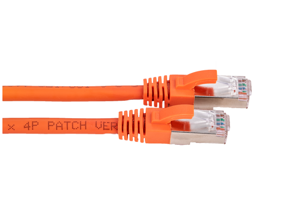 LinkIT S/FTP Patch Cat6a orange 1m AWG 26/7 | LSZH | Snagless 