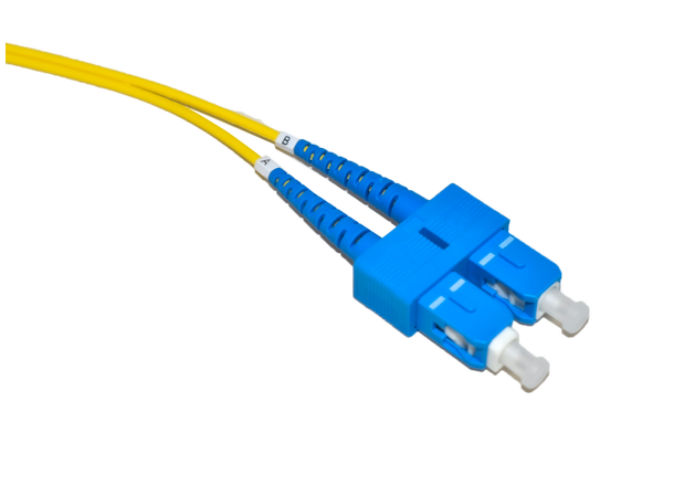 LinkIT fiber patch OS2 SC-APC/SC-UPC 10m Duplex | SM | LSZH | Yellow 
