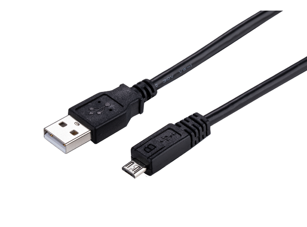 LinkIT USB 2.0 A - micro B black 5m Double screened 2 x28 / 2 x 24 AWG 