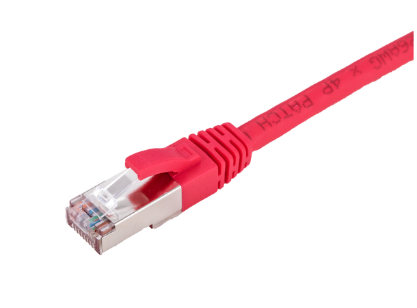 LinkIT S/FTP Patch Cat6a red 1m AWG 26/7 | LSZH | Snagless 