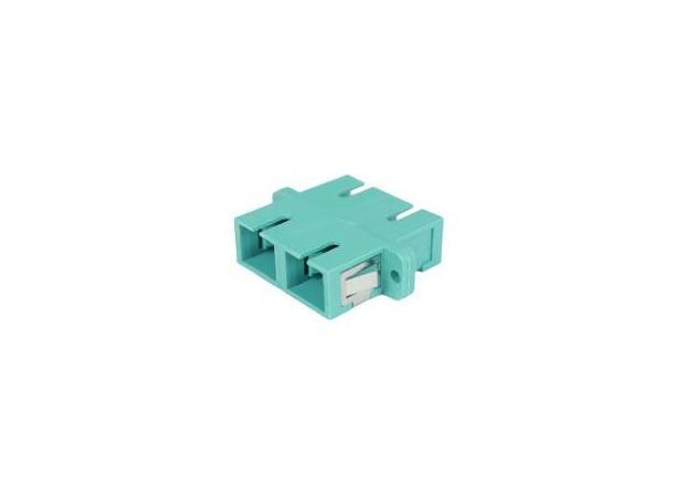 LinkIT Fiber adapter SC/SC Duplex MM | Clips and flanges | Aqua 