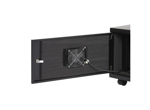 Orion Acoustic Mini Cabinet  9U, 12-15dB Glassdør, støysvake vifter og støvfilter 