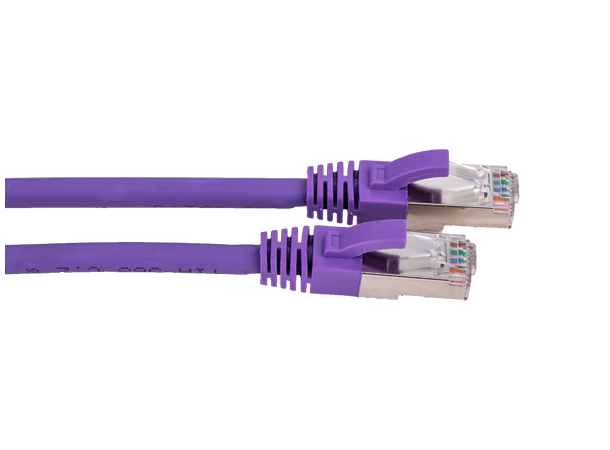 LinkIT S/FTP Patch Cat6a purple 1m AWG 26/7 | LSZH | Snagless 