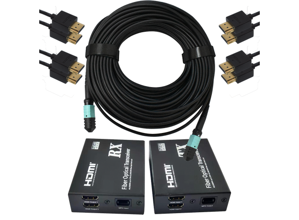Stoltzen MPO Dual Extender Kit 15 m 2x HDMI 2.0 4K60 18Gbps 