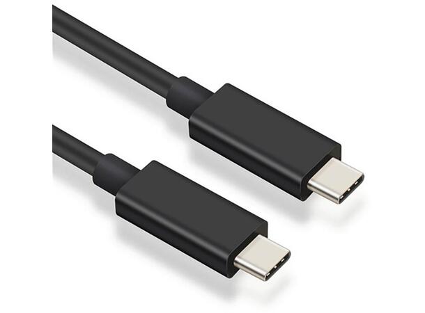 Elivi USB4 C til C Cable 1,5 meter Svart, Gen3, 40gbps/100W, 8K 60Hz 