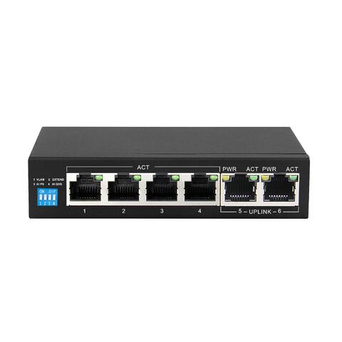 LinkIT PS504GT PoE+ Switch 6-port 4 PoE+ ports, 802.11at, 94W