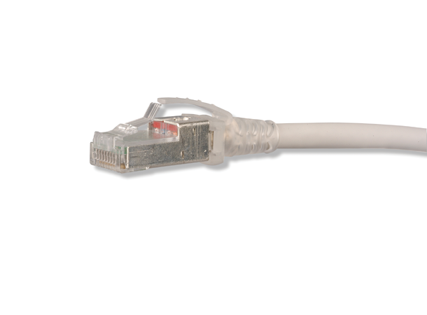 Siemon Patch Cable Cat.6 UTP White 1.5m Clear Boot| LSOH 