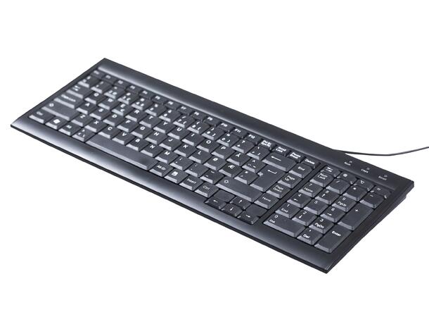 KENSON Keyboard Spacesaver Black | USB | Nordic keys 