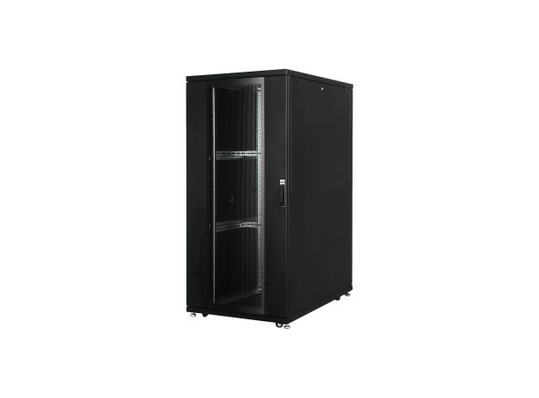 Lande Server cab. Black 36U W600xD1000 DYNAmax|1000kg|w/perf. doors front/rear 