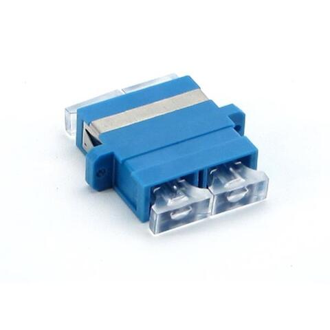 LinkIT Fiber adapter SC/SC duplex SM | Clips and flanges | blue
