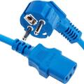 LinkIT Power Cable  CEE 7/7- C13 Blue 2m Angled Schuko - C13 | PVC | 1.00mm&#178;