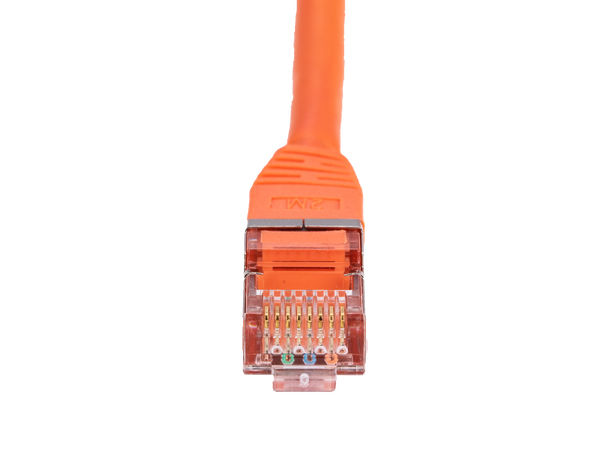LinkIT S/FTP Patch Cat6 orange 0.5m AWG 27 | LSZH | Snagless 