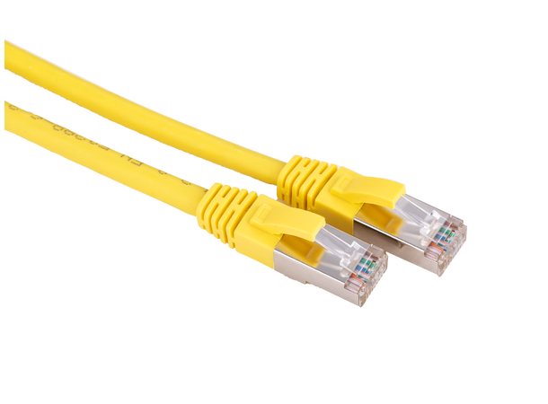 LinkIT S/FTP Patch Cat6a gul 0.5m AWG 26/7 | LSZH | Snagless 