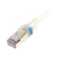 Siemon Patch Cable Cat.6A S/FTP White 1m Clear Boot| LSZH