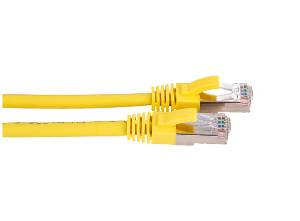 LinkIT S/FTP Patch Cat6a yellow 3m AWG 26/7 | LSZH | Snagless 