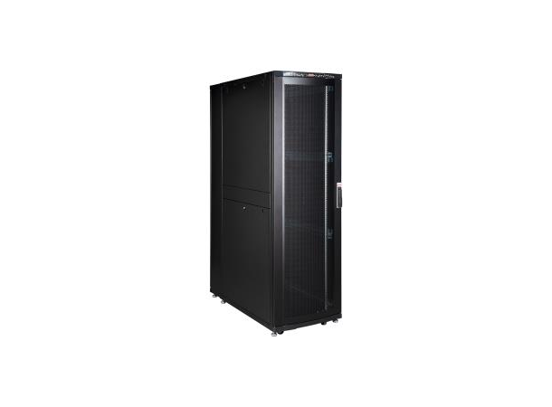 Lande Server cab. Black 47U W800xD1200 DYNAmic|w/perf. doors front/rear 