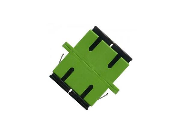 LinkIT Fiber adapter SC/SC Duplex SM |  Clips and flanges | Green 