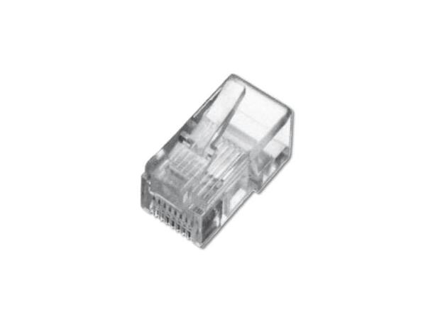 LinkIT RJ45 UTP plugg Cat.5e 100 pc Modular Plug, för standard Round kabel 