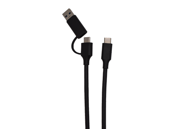Stoltzen REBEL USB Type C till A/C 2 m USB3.2 2x2 20Gbps, 100W, USB-A 10Gbps 