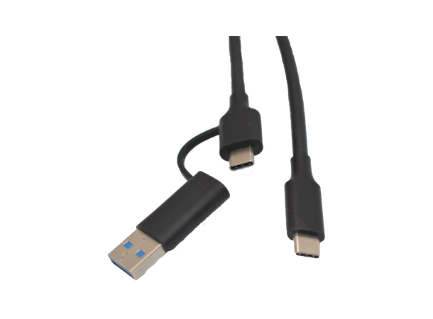 Stoltzen REBEL USB Type C till A/C 2 m USB3.2 2x2 20Gbps, 100W, USB-A 10Gbps 