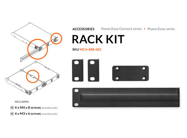 Blaze Audio Rack Mount Kit Half-Rack 