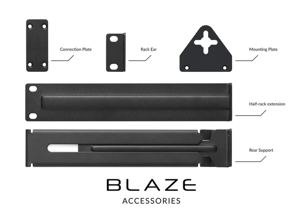 Blaze Audio Rack Mount Kit Half-Rack 