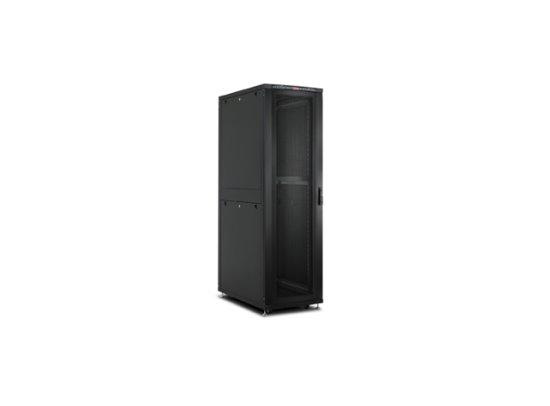 Lande Server cab. Black 47U W600xD1000 DYNAmax|1000kg|w/perf. doors front/rear 