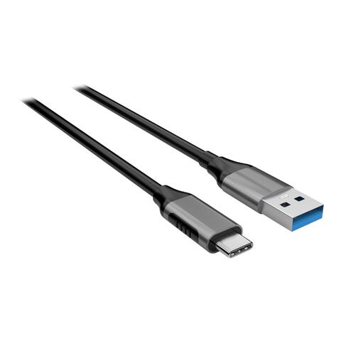 Elivi USB A till C kabel 3 meter Svart/Space Gr&#229;, 5gbps/3A