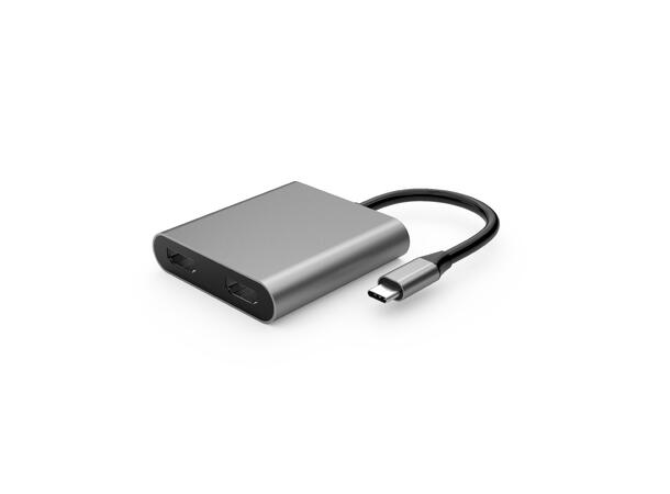 Elivi USB C to Dual HDMI 2 x HDMI| Space Grey 