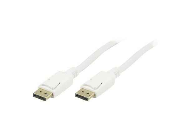 LinkIT DisplayPort 1.2 Vit 4K@60 4K@60, 28 AWG, vit kabel, versjon 1.2 