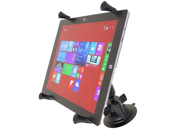 RAM Mount X-Grip Large Tablet Mount With Twist-Lock Suction Cup Base 