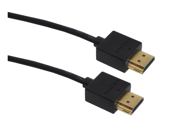 Stoltzen NANO HDMI 2.0 4K@60 2 m Låsning | 18Gbps | Flexibel PVC 
