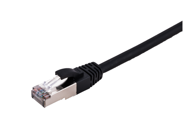 LinkIT S/FTP Patch Cat6a black 0.3m AWG 26/7 | LSZH | Snagless 