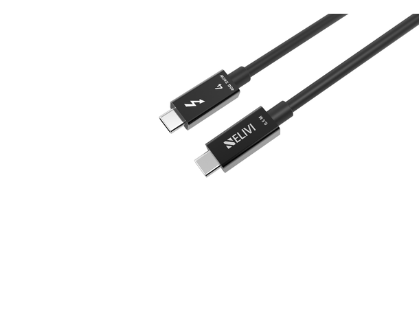 Elivi Thunderbolt 4 cable 0,5 m 240W | 40Gbps | Black 