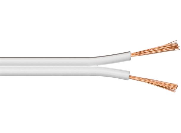 Goobay Speaker Cable white CCA 100 m spool, cable diameter 2 x 2.5 mm² 