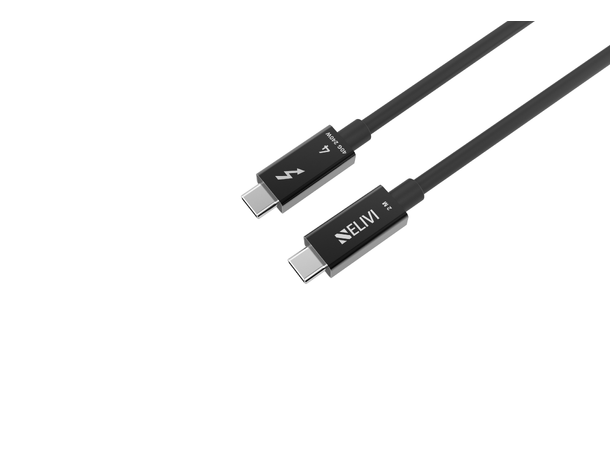Elivi Thunderbolt 4 cable 2 m 240W | 40Gbps | Black 