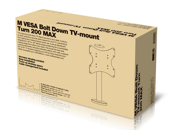 Multibrackets VESA Bolt Down TV-mount Tu rn 200 MAX 