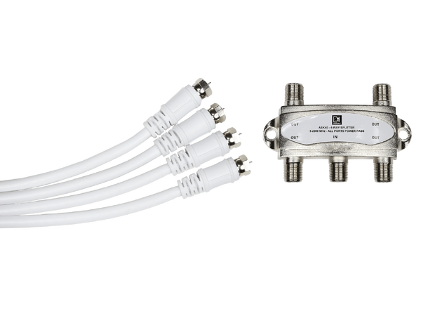 Audac Antenna Splitter ASK40S 4-way splitter for DAB/DAB+ antenna 