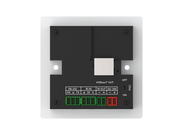 Stoltzen SHE630 HDBaseT™ WallPlate Kit USB-C | HDMI/USB | Audio In | 86x86 