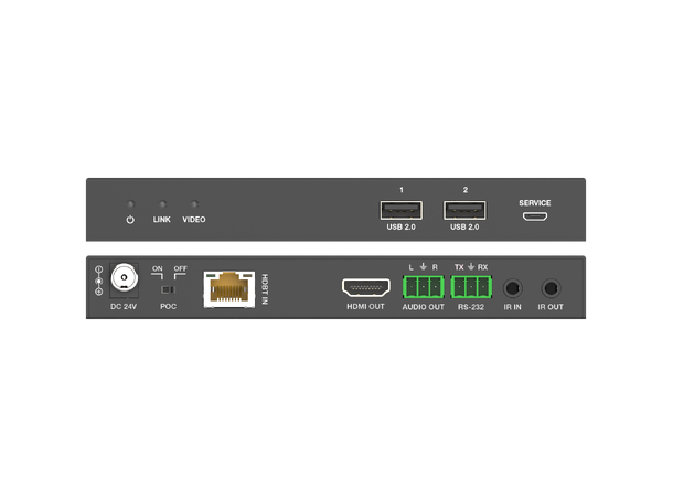 Stoltzen SHE630 HDBaseT™ WallPlate Kit USB-C | HDMI/USB | Audio In | 86x86 
