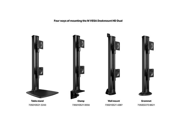 Multibrackets VESA Tablestand HD Dual Vertical Widesreen 32"-50"* 