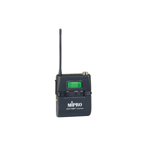 Mipro Pocket transmitter ACT-700T 5UA Chargeable 482-554MHz Belt clip 72MHz