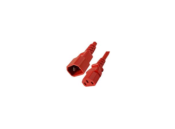 LinkIT Power Cable C13/C14 Red 3m PVC | 3 x 1.00 mm² | H05VV-F 