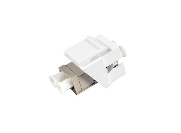 LinkT Keystone Frame for fiber adapters White for LC Duplex adapters 