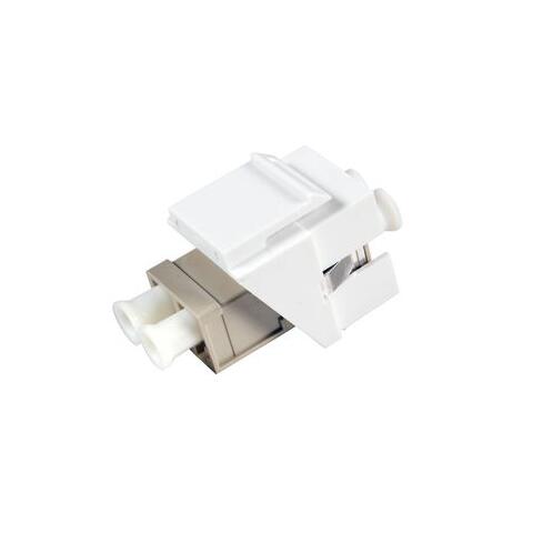 LinkT Keystone Frame for fiber adapters White for LC Duplex adapters