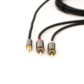 Stoltzen Flex sound cable 3.5mm  2xRC 2m Very flexible cable| 2 x 3mm| Gold Conn.