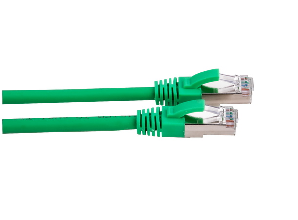 LinkIT S/FTP Patch Cat6a green 15m AWG 26/7 | LSZH | Snagless 