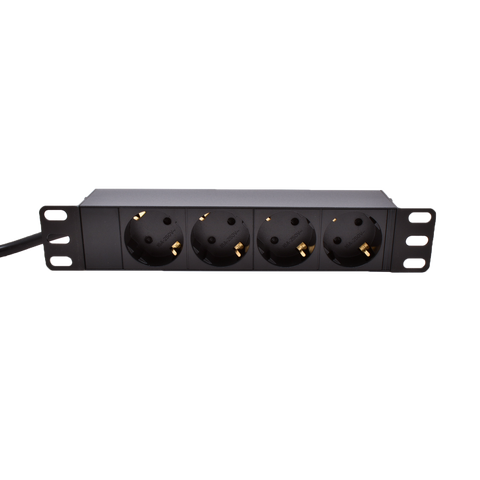 LinkIT 10&quot;  Power rail 4xCEE 7/4 2m CEE 7/7 no switch 2 meter kabel