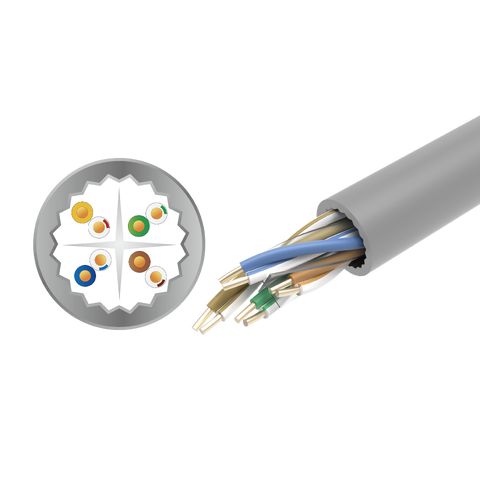 LinkIT Cat.6a U/UTP LSZH white 305m Installation cable | AWG 23/1 | 500Mhz